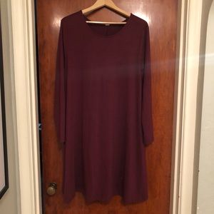 Size 1X Maroon Old Navy skater dress